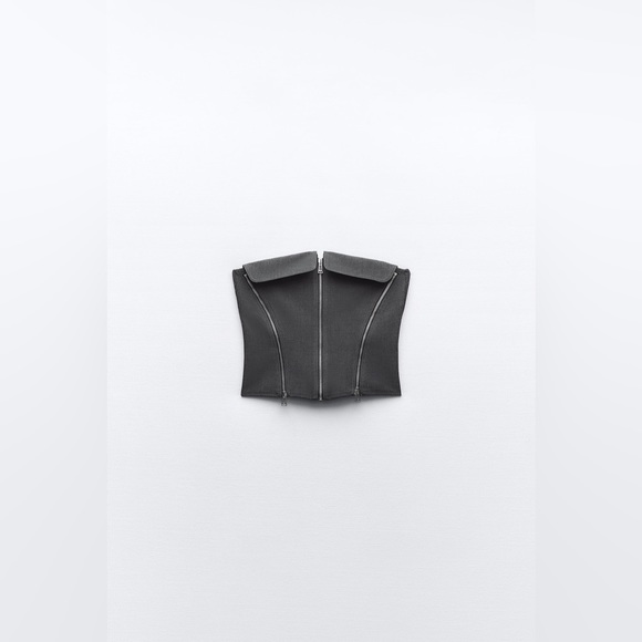 ZARA ZW COLLECTION BUSTIER TOP - Picture 6 of 11